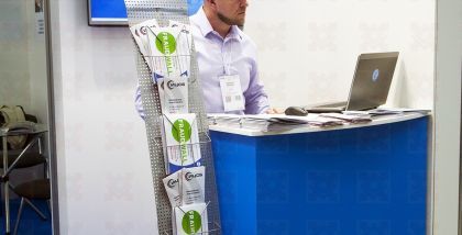Фродекс (frodex) на выставке InfoSecurity Russia фототчет Security Center 2017-2018 когда была украдена значительная сумма, мошенники устраивали DDOS-атаку на сервера ДБО банка.