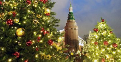 Москва Новогодняя 2018_Вид на Кремль