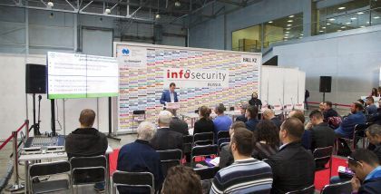 Код_Безопасности на выставке InfoSecurity Russia фототчет Security Center 2017-2018 Secret Net Studio подтвердил соответствие новым требованиям ФСТЭК России к межсетевым экранам.