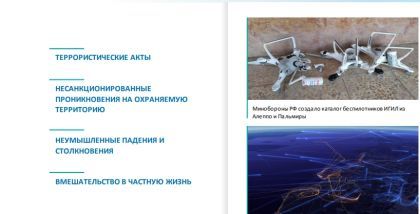 УГРОЗЫ БЕСПИЛОТНЫХ ЛЕТАТЕЛЬНЫХ АППАРАТОВ
