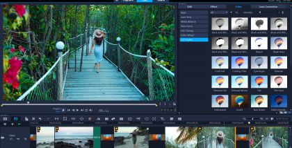 ПОВЫШЕННАЯ! Удобство использования VideoStudio Ultimate 2021 - повышенное удобство использования Испытайте более простой и эффективный рабочий процесс с обновленным интерфейсом, мощными инструментами для творчества и повышенной производительностью.