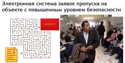Электронная система заявок пропуска на объекте с повышенным уровнем безопасности. СУБ Электроника