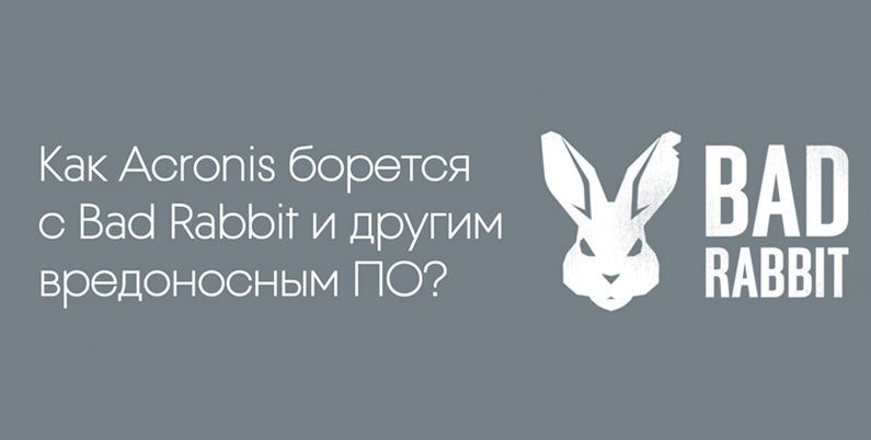 Acronis борется с Bad Rabbit и любыми попытками кибер-вымогательства