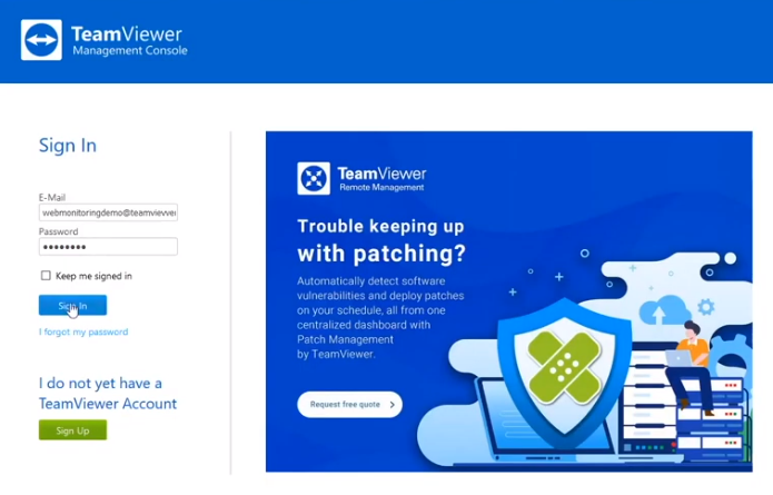 Демонстрация возможностей TeamViewer Web Monitoring
