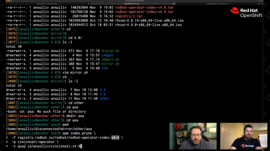 Спросите администратора OpenShift (Ep 48): Отключенное глубокое погружение. Что такое отключенная установка OpenShift и зачем она вам нужна? В этом эпизоде мы глубоко погрузимся в disconnected и рассмотрим развертывание отключенного кластера OpenShift. Отключенные установки контейнерной платформы OpenShift происходят, когда кластер OpenShift не подключен к Интернету, но есть и несколько других отличий, которые также вступают в игру. Мы обсудим зеркальные изображения, отключенные операторы и узнаем, действительно ли кластер необходимо отключить, чтобы установить отключенный. Мы также рассмотрим политику ImageContentSourcePolicy и способы повторного подключения отсоединенного кластера. Пожалуйста, присоединяйтесь, чтобы узнать больше и спросить нас о отключенном OpenShift. 
