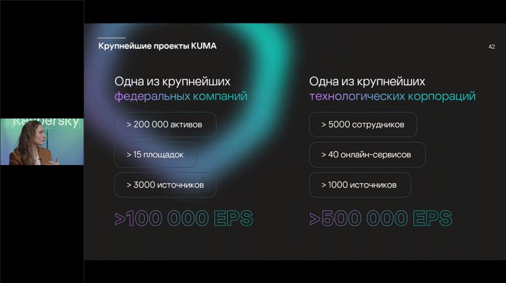 Высота 2.1: что нового в решении SIEM от «Лаборатории Касперского. Представляем вашему вниманию обновленную версию SIEM-системы Kaspersky Unified Monitoring and Analysis Platform 2.1. Помимо своей основной функции, решение KUMA обеспечивает соответствие требованиям регуляторов, способствует плавному переходу на отечественные инструменты SOC и помогает организациям противостоять растущей киберагрессии. В ходе вебинара, который состоялся 3 марта 2023 года, мы подробнее рассказали об улучшениях в KUMA версии 2.1, усилении продукта пакетом Kaspersky Threat Intelligence и поделились отзывами компаний, которые уже внедрили данное решение. Kaspersky, купить Kaspersky Security для бизнеса, купить Kaspersky Symphony Security, купить Kaspersky Symphony EDR, Kaspersky Unified Monitoring and Analysis Platform 2.1, KUMA