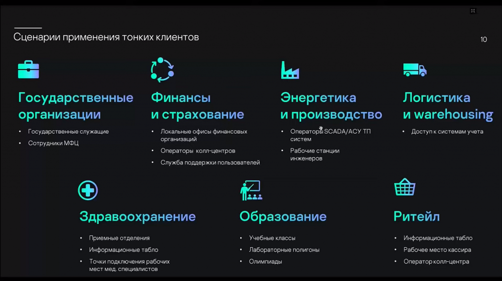 6 апреля прошел очередной вебинар, посвященный решению для создания кибериммунной, управляемой и функциональной инфраструктуры тонких клиентов