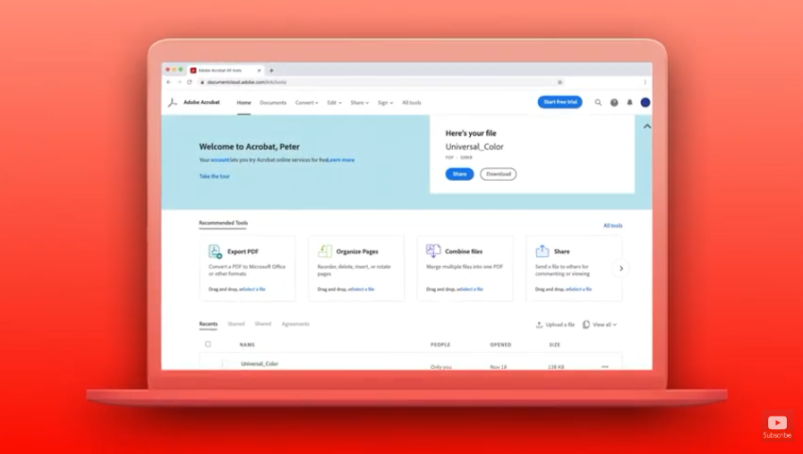 Acrobat Web Позволяет Вам Делать Больше С PDF файлами в браузере. Acrobat web-это очень простой способ решать множество задач PDF прямо в вашем браузере-конвертировать, комментировать, редактировать, делиться, подписывать и многое другое. Никакого настольного программного обеспечения не требуется. Нет приложения для загрузки. Просто перетащите, отбросьте, и все готово.