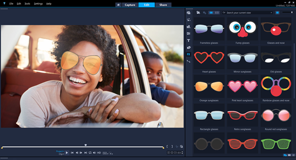 НОВЫЙ! Стикеры дополненной реальностиVideoStudio Ultimate 2021 - стикеры дополненной реальностиДобавьте индивидуальности любому видеопроекту с помощью стикеров для отслеживания лица, которые привнесут в ваши фильмы веселые моменты. НОВЫЙ! Стикеры дополненной реальностиVideoStudio Ultimate 2021 - стикеры дополненной реальностиДобавьте индивидуальности любому видеопроекту с помощью стикеров для отслеживания лица, которые привнесут в ваши фильмы веселые моменты.