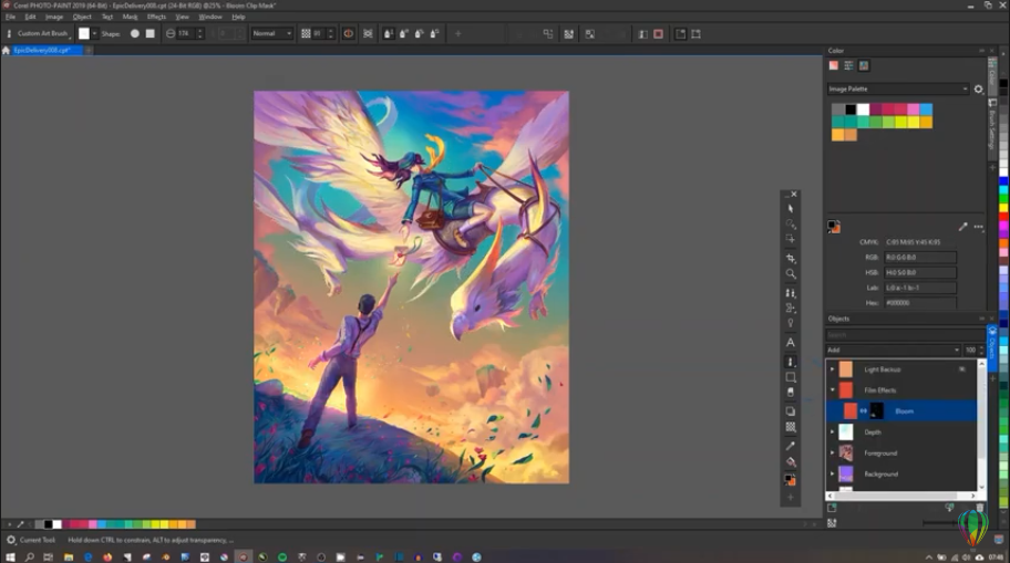 Эпическая Доставка От Tomasz Mroziński | Speed Drawing. Смотрите, как Томаш Мрозиньский использует Corel PHOTO-PAINT для создания красивого и мистического произведения искусства. Corel, Купить CorelDRAW Graphics Suite, Купить САПР CorelCAD, Купить Corel Painter, Купить Corel Pinnacle Studio, Купить CorelDRAW Standard
