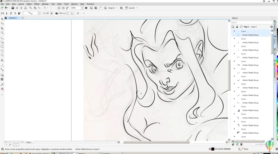 Пиковая дама от Елены Нечипоренко | скоростной рисунок. Corel, Купить CorelDRAW Graphics Suite, Купить САПР CorelCAD, Купить Corel Painter, Купить Corel Pinnacle Studio, Купить CorelDRAW Standard