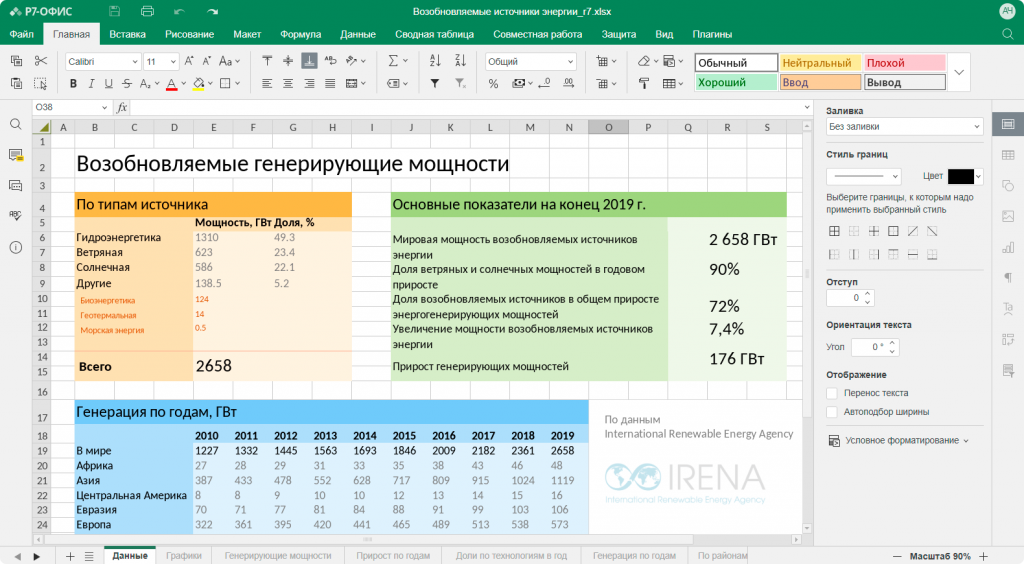 Редакторы Р7-ОфисМощный онлайн-редактор электронных таблиц с новыми возможностями:- расширение опций сохранения и копирования.- автосохранение, настройка интервалов.