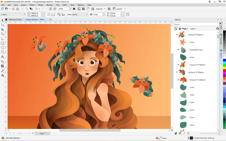 Состав пакетаПредставленный в CorelDRAW Essentials базовый инструментарий сможет полостью удовлетворить возникающие время от времени потребности в создании визуального контента на основе векторных или растровых изображений.CorelDRAW Essentialsдесь вы найдете инструменты, которые вам понадобятся для освоения навыков работы с графикой при создании векторных изображений и макетов страниц.Corel PHOTO-PAINT EssentialsъПриложение содержит необходимые для доработки изображений инструменты фоторедактирования.